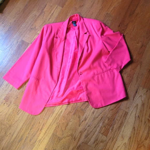 Vintage Jackets & Blazers - Vintage | Pink Blazer, Sz. 18W